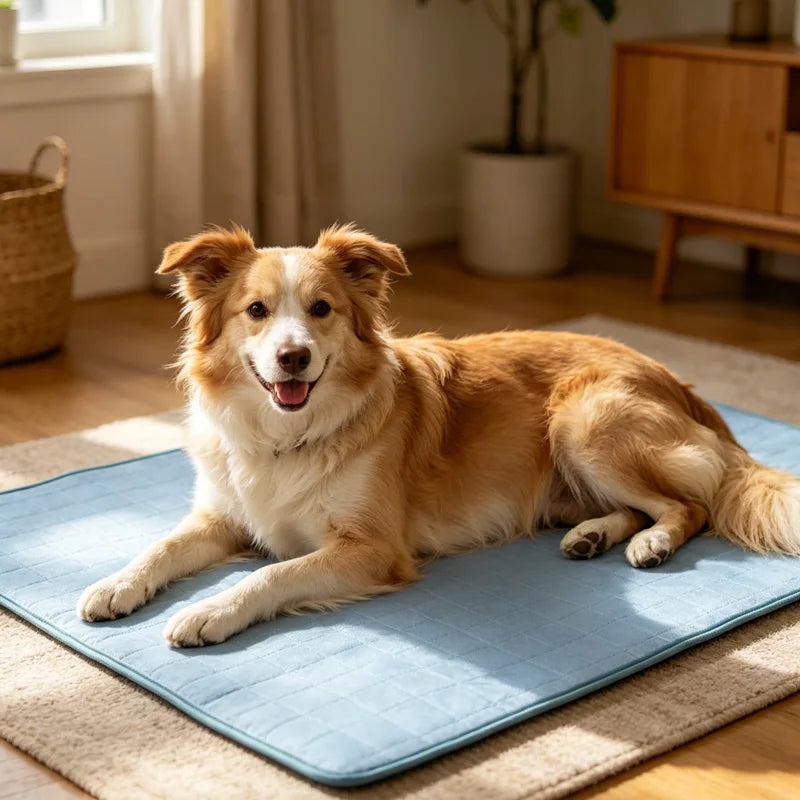 2026 Ice Cool Upgrade Dog Cooling Mat Summer Pet Cold Bed Extra Large for Small Big Dogs Pad Breathable Pet Cold Bed