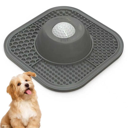 Pawlove Slow Feeder Dog Bowl with Entertained Ball-In - Anti-Slip Lick Bowl for Bone Broth & Yogurt, Perfect for All Breeds - Ideal for Dietary Supplements & Post-Op Nutrition