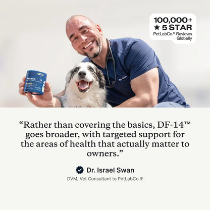 DF-14 Daily Foundation: 14-In-1 Multifunctional Dog Supplement Powder - Longevity Support Made Simple with One Easy Daily Scoop