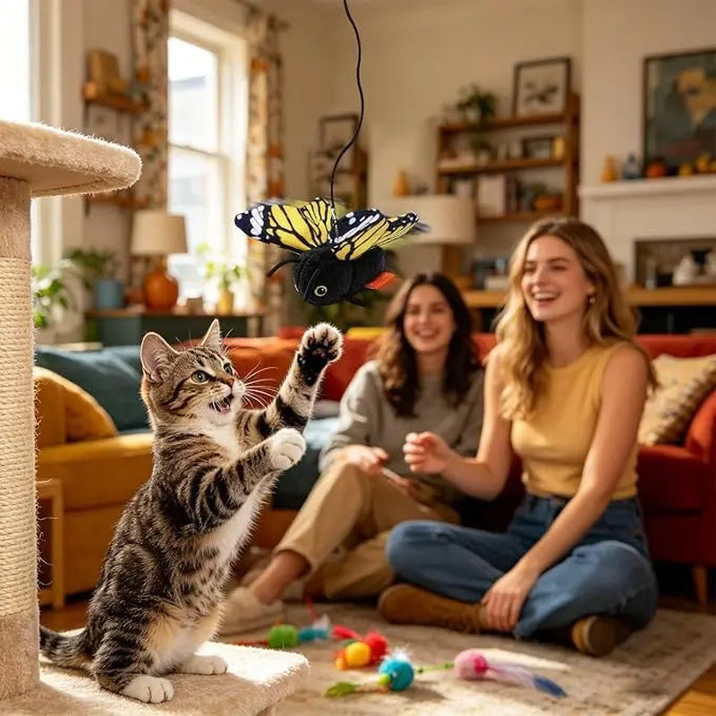 Interactive Electric Cat Toy - USB Rechargeable Fun for Kittens & Cats | Engaging Indoor & Outdoor Play for All Sizes