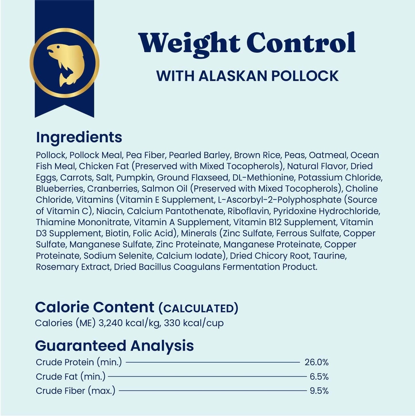 Solid Gold Healthy Weight Management Dry Dog Food for Adult & Senior Dogs - with Pollock, Whole Grain & Probiotics for Gut Health & Digestion Support - Dry Dog Food for Weight Management Support –24LB