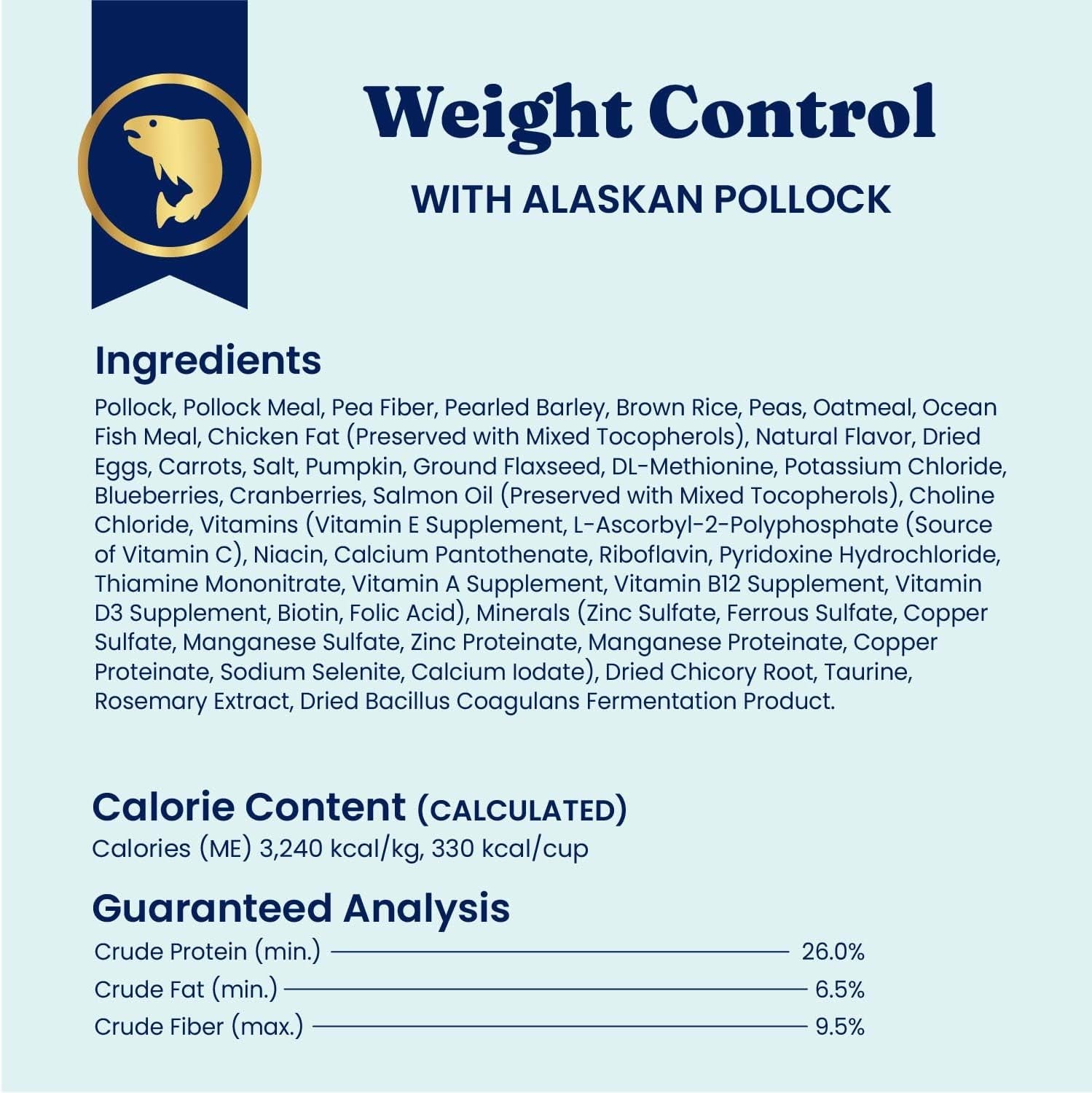 Solid Gold Healthy Weight Management Dry Dog Food for Adult & Senior Dogs - with Pollock, Whole Grain & Probiotics for Gut Health & Digestion Support - Dry Dog Food for Weight Management Support –24LB