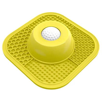 Pawlove Slow Feeder Dog Bowl with Entertained Ball-In - Anti-Slip Lick Bowl for Bone Broth & Yogurt, Perfect for All Breeds - Ideal for Dietary Supplements & Post-Op Nutrition