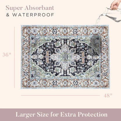 Lovewag Pets Eco-Friendly Washable Dog Pads - Leak-Proof, Multi-Design Options, Sizes 16"x24", 36"x48", 28"x41", and 54"x72" - Pack of 2