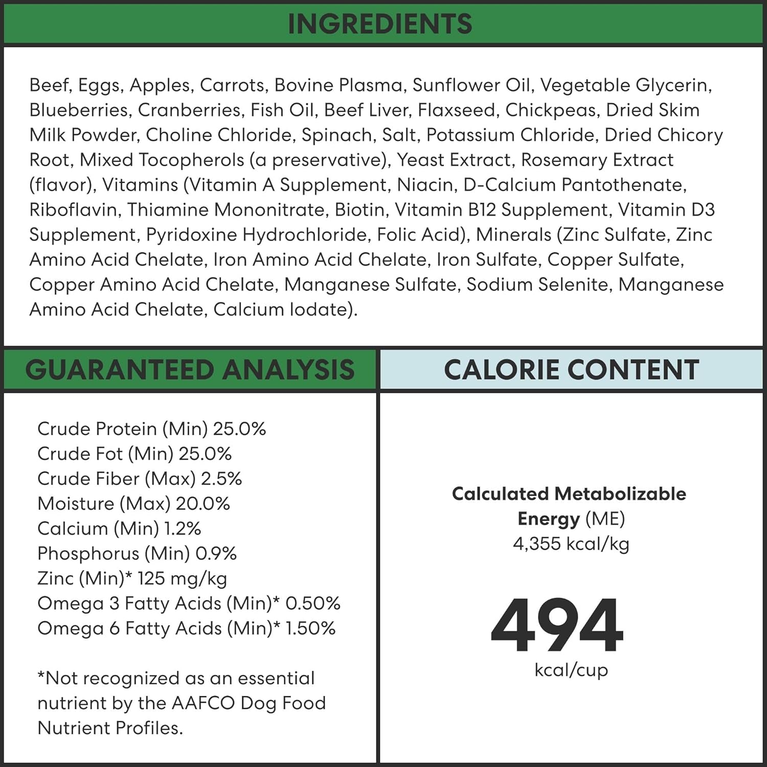 Air Dried Grain Free Dog Food for Dogs Large, Medium and Small | Puppy Dog Food, Adult Dog Food, Senior Dog Food | Beef & Berries 4.5 Lbs / 72 Oz Bag