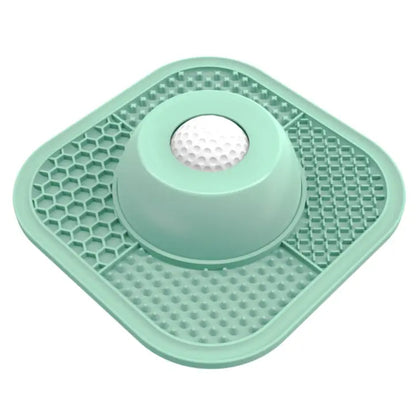 Pawlove Slow Feeder Dog Bowl with Entertained Ball-In - Anti-Slip Lick Bowl for Bone Broth & Yogurt, Perfect for All Breeds - Ideal for Dietary Supplements & Post-Op Nutrition