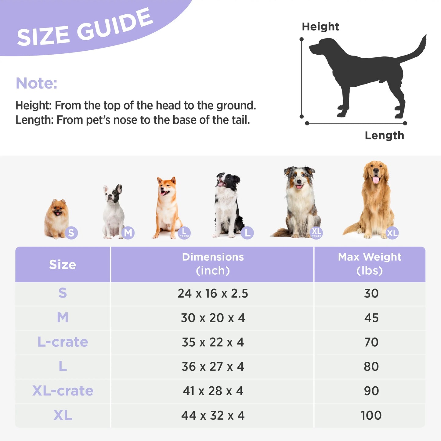 Lesure Thick Soft Washable Pet Mattress for Crate - Cozy Shredded Chopped Foam Pet Bed with Removable Cover,Cute Modern Fuzzy Plush, anti Slip Bottom Bedding Pad, Stylish Design for Indoor & Outdoor Use, Perfect for Winter Comfort