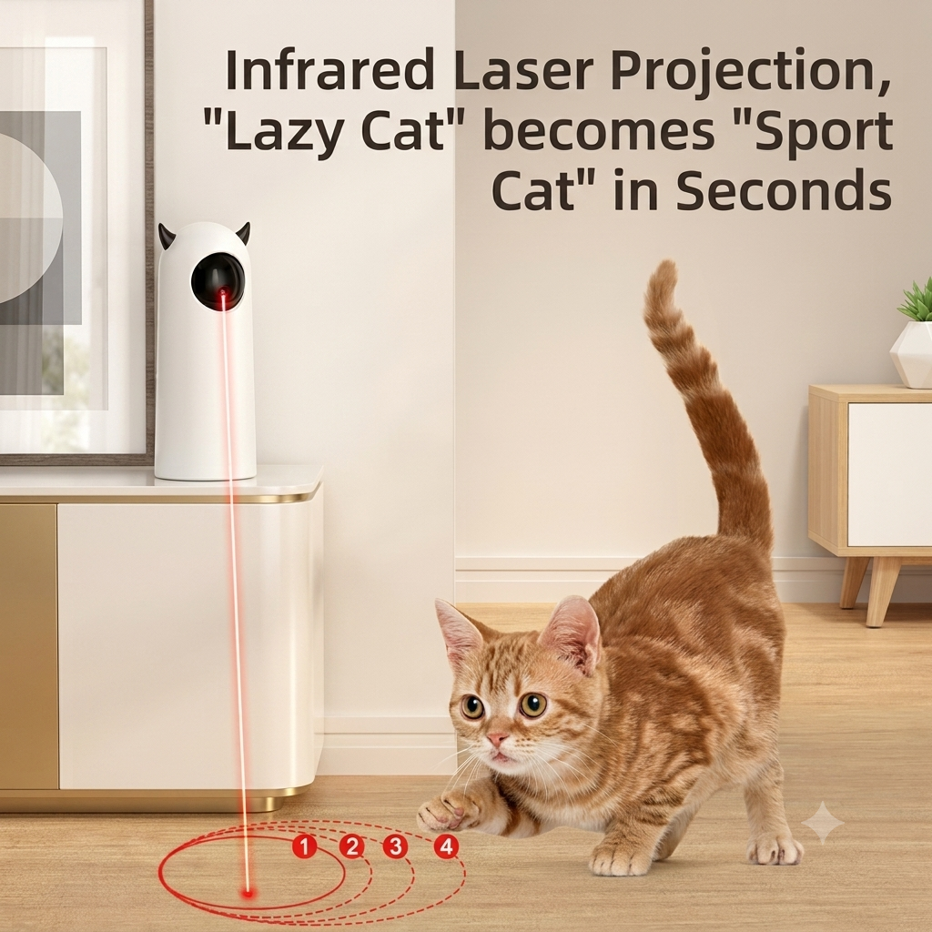 Automatic Cat Toy – Interactive Smart LED Laser