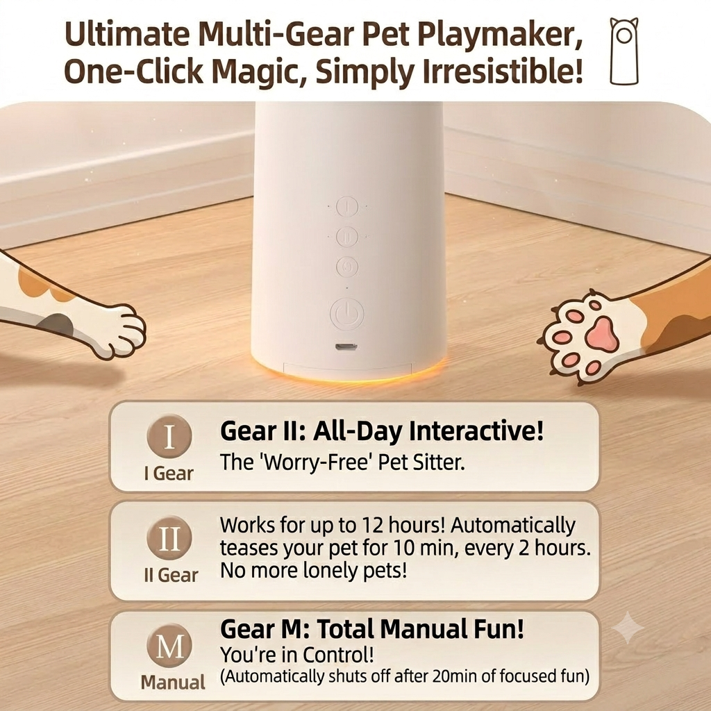 Automatic Cat Toy – Interactive Smart LED Laser