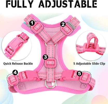 Cat Harness and Leash Escape Proof for Walking, Adjustable Cat Vest Harness and Leash Set for Large and Small Cats & Kittens