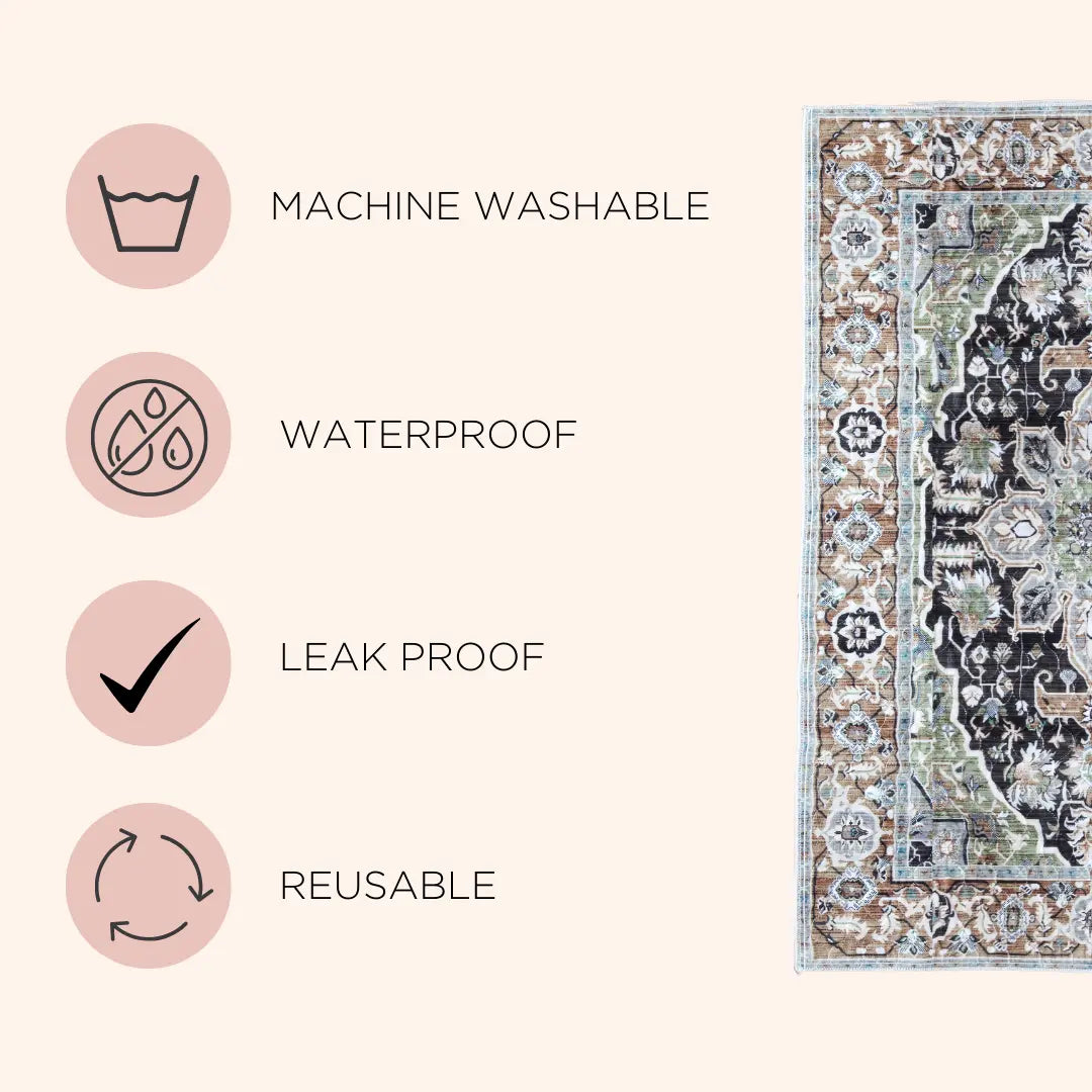Lovewag Pets Eco-Friendly Washable Dog Pads - Leak-Proof, Multi-Design Options, Sizes 16"x24", 36"x48", 28"x41", and 54"x72" - Pack of 2