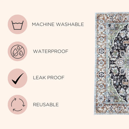 Lovewag Pets Eco-Friendly Washable Dog Pads - Leak-Proof, Multi-Design Options, Sizes 16"x24", 36"x48", 28"x41", and 54"x72" - Pack of 2