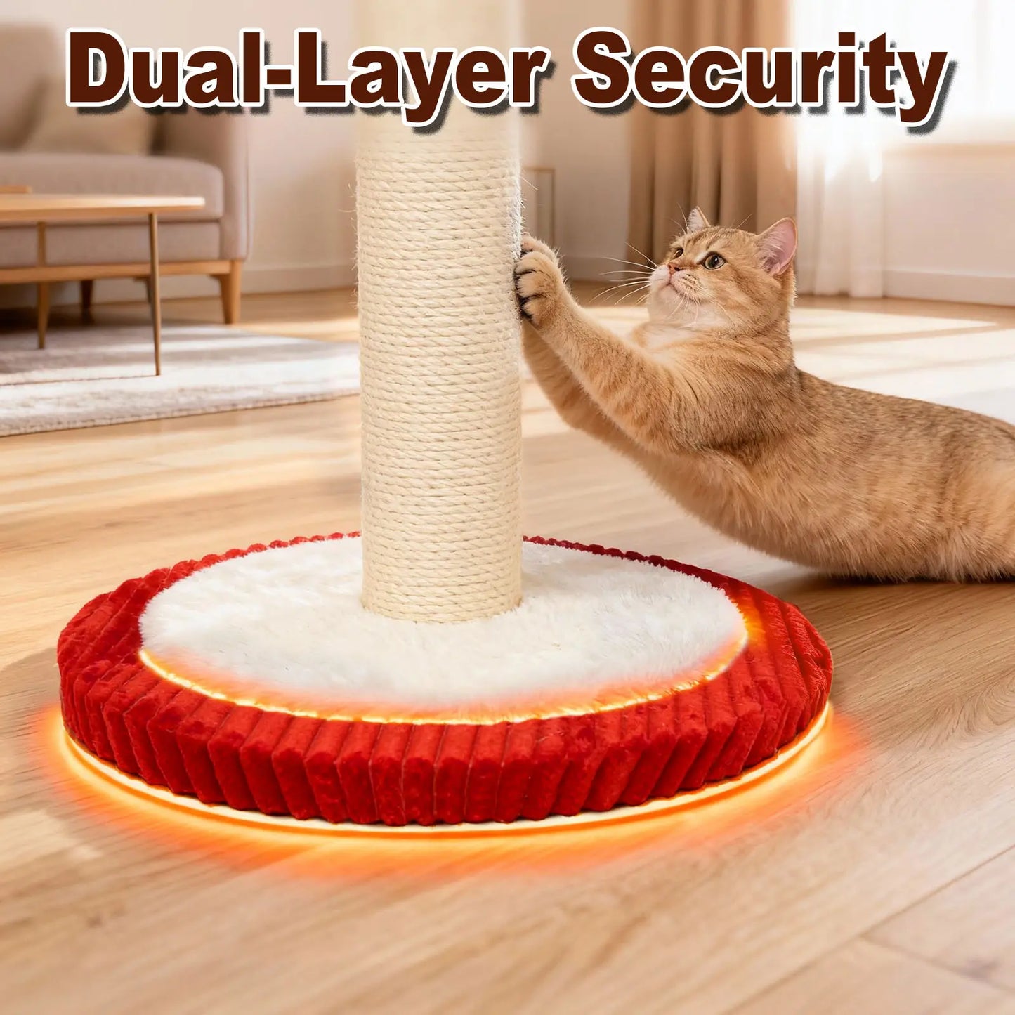 Interactive Carousel Sisal Cat Scratching Post & Circus Umbrella Toy - Perfect Cat Tree for Indoor Kittens and Adult Cats