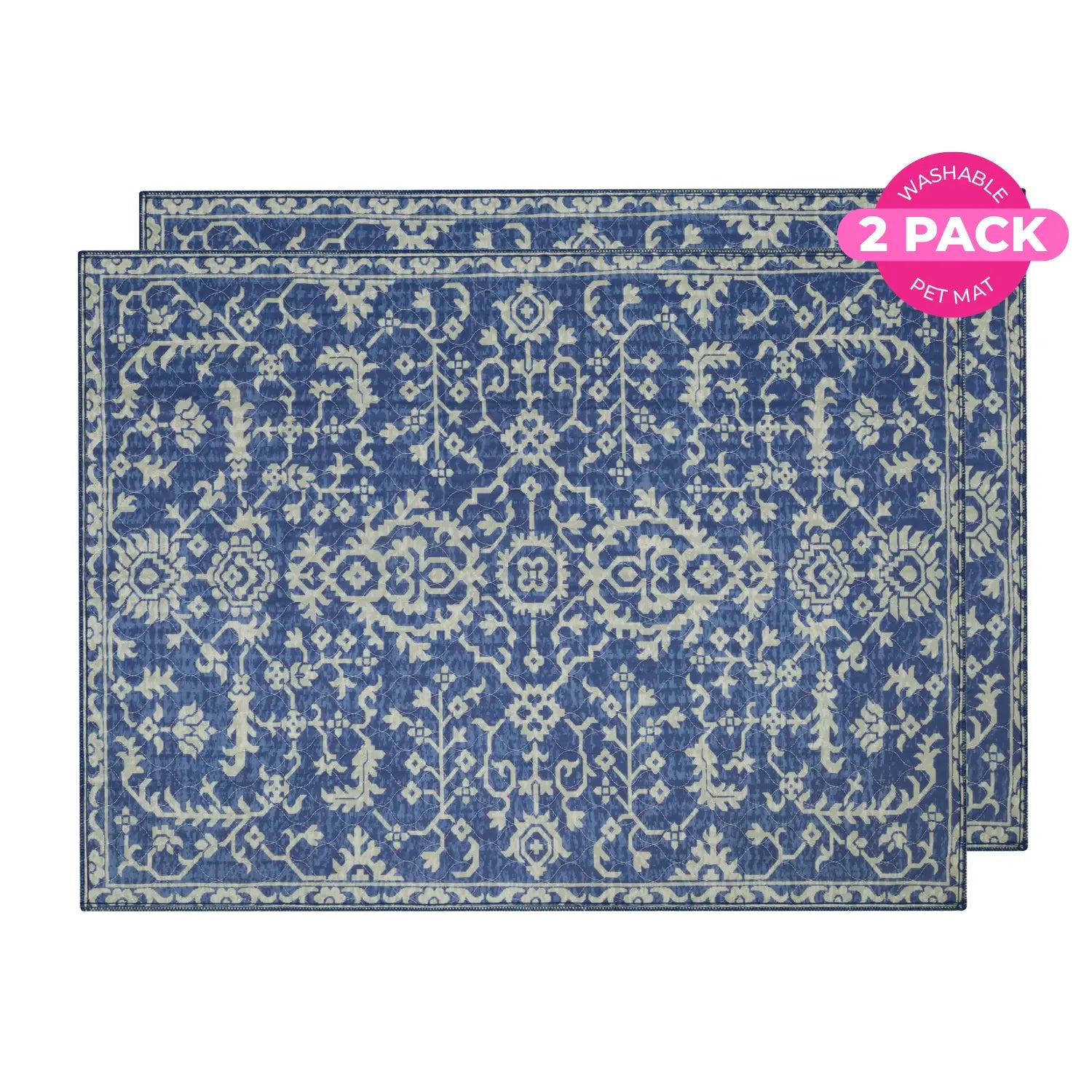 Lovewag Pets Eco-Friendly Washable Dog Pads - Leak-Proof, Multi-Design Options, Sizes 16"x24", 36"x48", 28"x41", and 54"x72" - Pack of 2