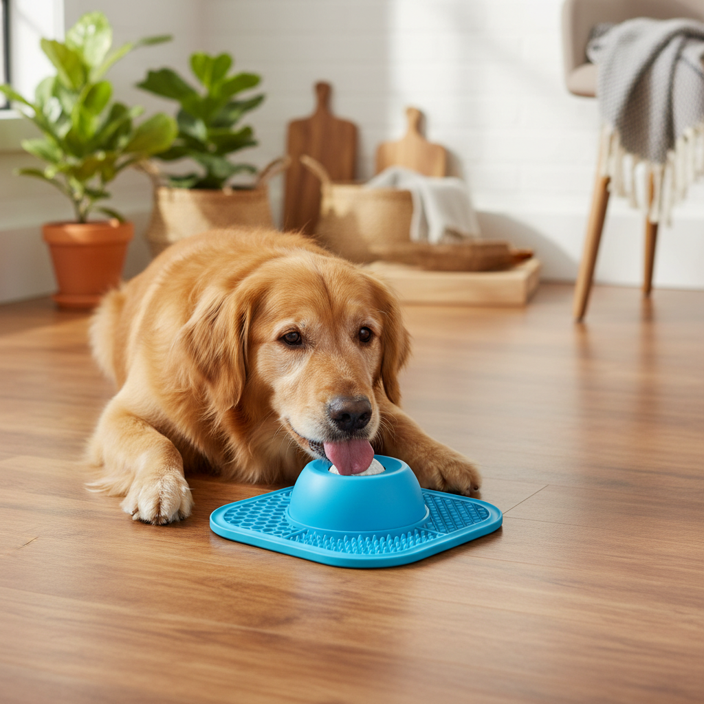 Pawlove Slow Feeder Dog Bowl with Ball